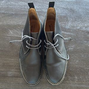 Nordstrom Men's Black Leather Chukka Boots